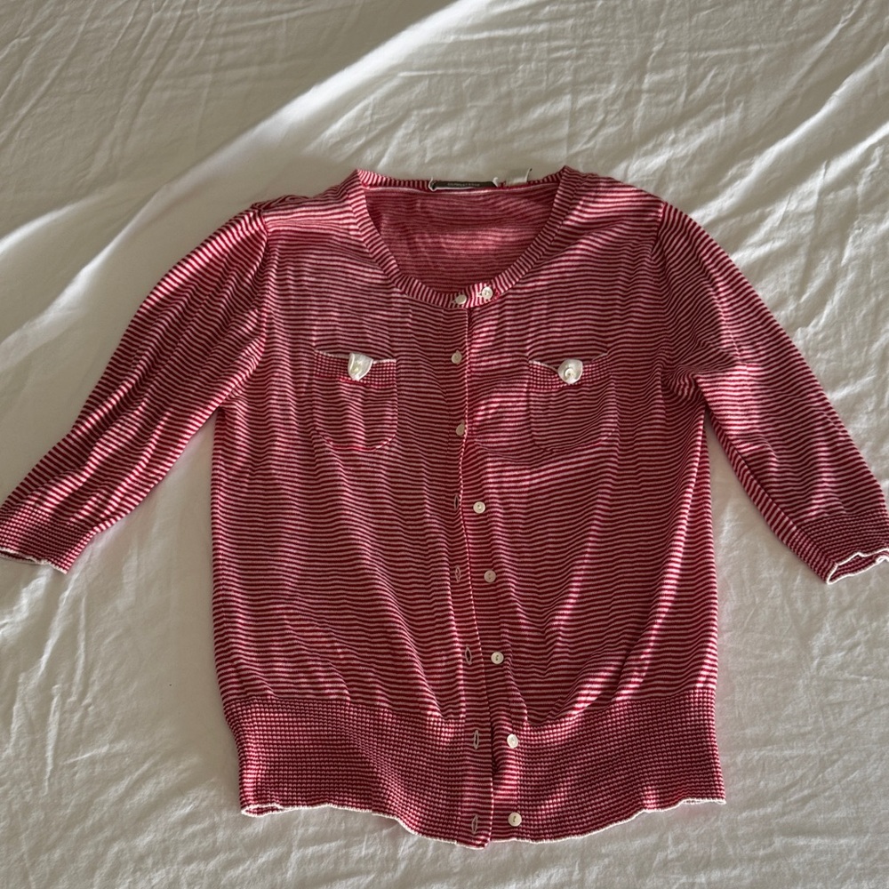 Country Road XS Red Striped Women's Cardigan